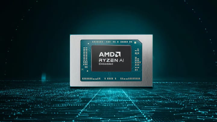 AMD Ryzen AI Embedded P100: Arquitectura Zen 5 y 80 TOPS para llevar la inteligencia artificial local a fábricas y hospitales.